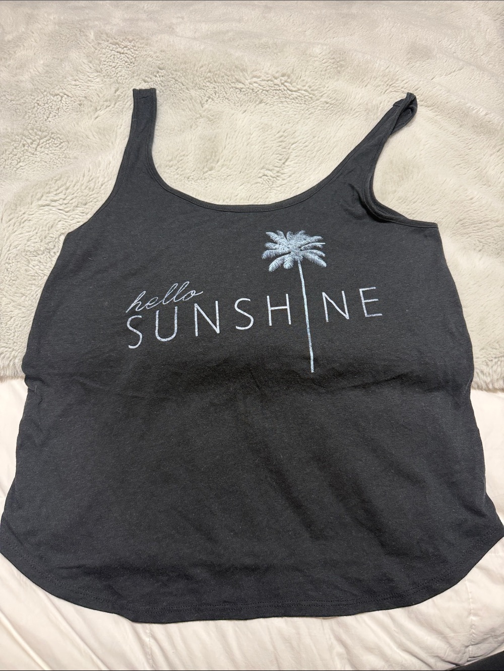 O’ Neill Hello Sunshine Palm Graphic Tank Top - Black